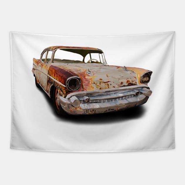 Rostiges Auto Tapestry by sibosssr