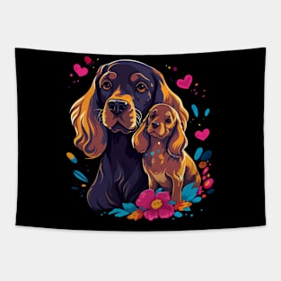 Cocker Spaniel  Mothers Day Tapestry