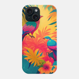 Tropical Sunset Oasis Phone Case