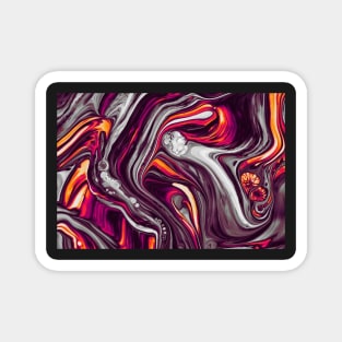 Abstract Lava Pattern Magnet