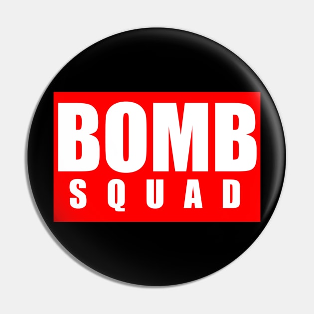 Bomb Squad - Transparent Logo Pin by GodzillaMendoza