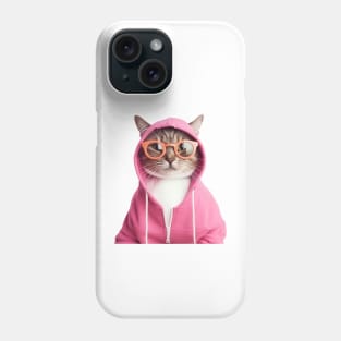 Cat With Glasses Phone Case