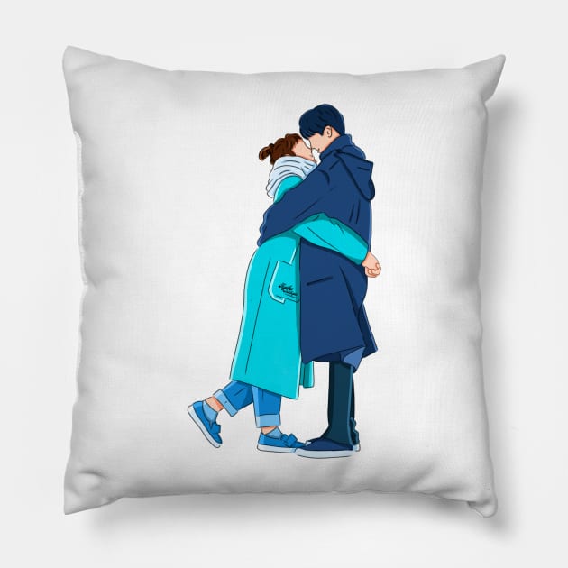 Weightlifting Fairy Kim Bok-Joo Pillow by ayshatazin