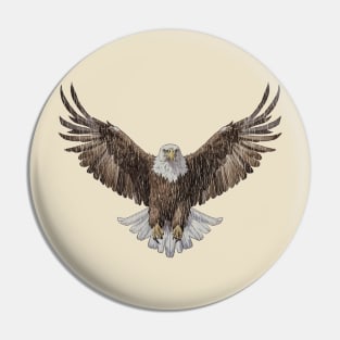 Vintage Eagle Spread Wings Pin