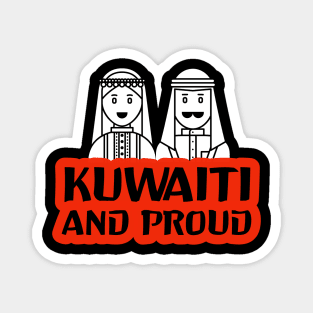 Kuwaiti and proud| kuwait national day Magnet