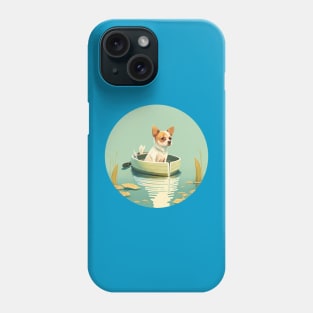 Dog and lake Phone Case