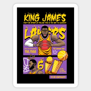 King 23 LeBron James Sticker for Sale by RTurnerDesigns