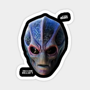 Alien Faces on a mission! Magnet