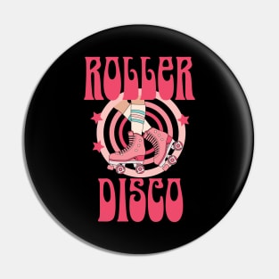 Roller Disco Derby Retro 1970s Pin