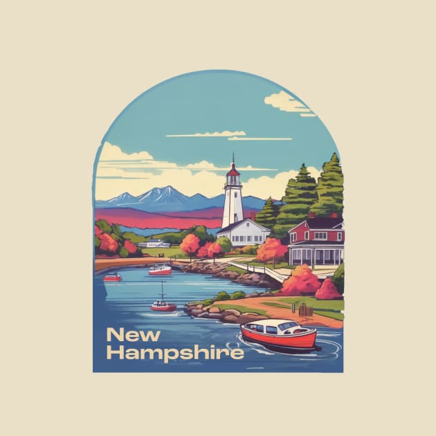 New Hampshire Vintage Design by huefinder