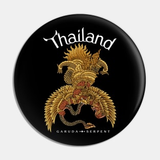 Garuda and Serpent Thai Art Design Pin