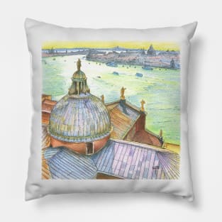 VENICE. View to Grand Canal from Basilica Di San Giorgio Maggiore. Pillow