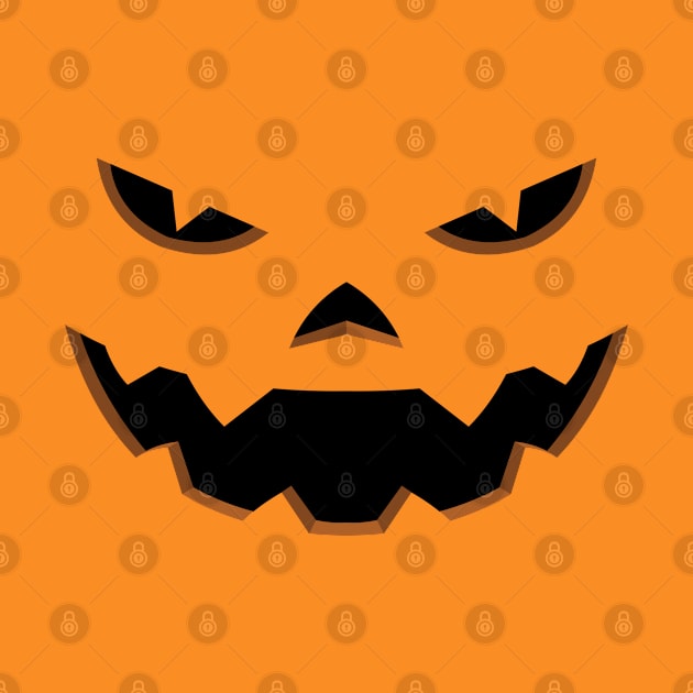 Halloween - Pumpkin Face - Funny Gift For Men, Women & Kids by Art Like Wow Designs