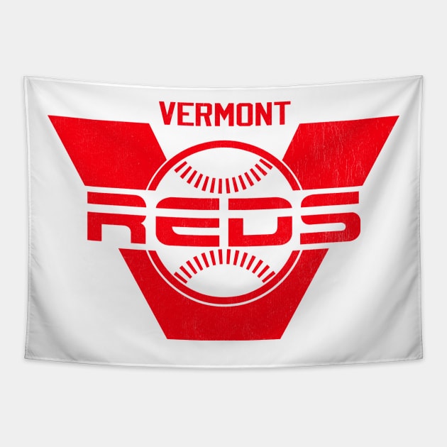 Defunct Vermont Reds Baseball 1984 Tapestry by LocalZonly