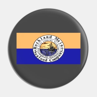 Rockland Maine Seafood Borderless Pin