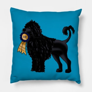 Tristan the Cheeky Portuguese Water Dog Pillow