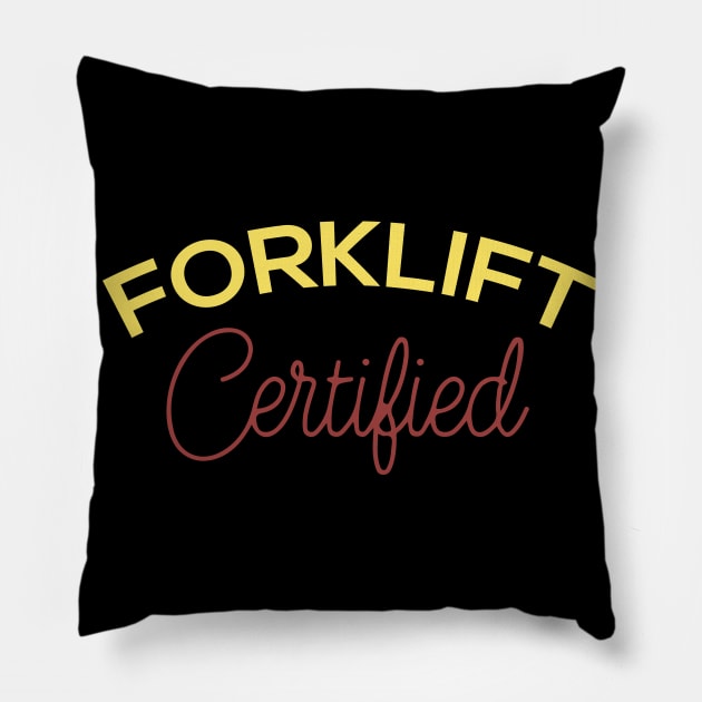 Forklift Certified Meme Pillow by pako-valor