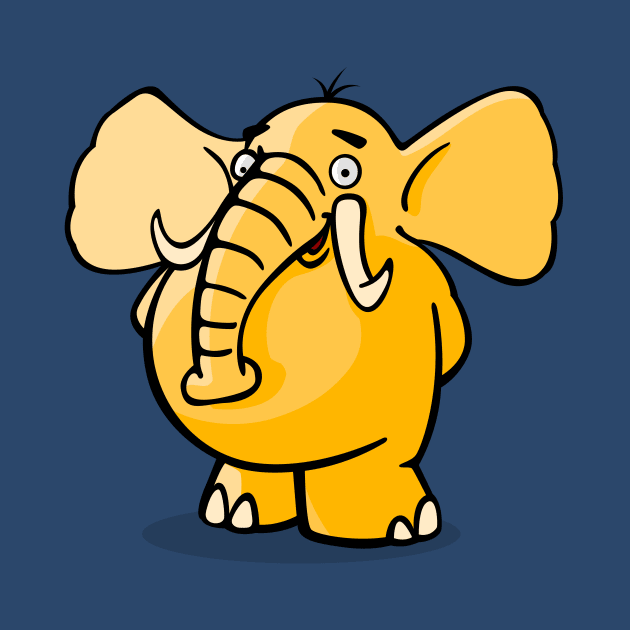 Yellow Elephant by JORDYGRAPH