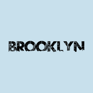 Brooklyn - Urban Font White Text T-Shirt