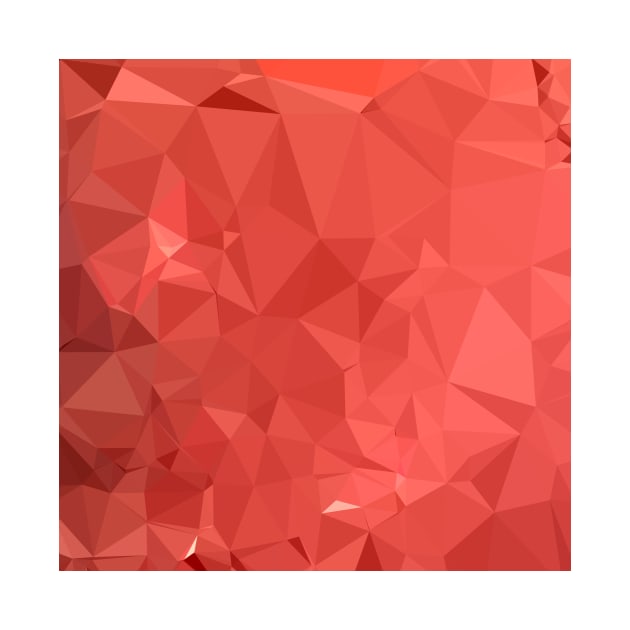 American Rose Red Abstract Low Polygon Background by retrovectors