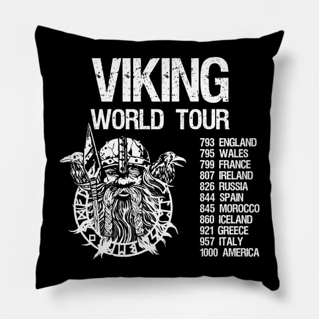 Viking World Tour Pillow by Styr Designs