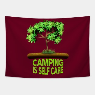 Camping Is Self Care Tapestry