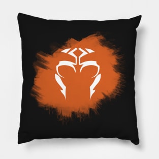 Ahsoka Tano Master Design [Black Background] Pillow