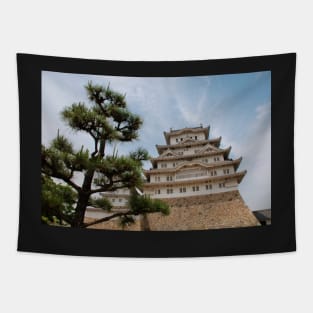 Himeji Castle With Tree, Kansai Tapestry