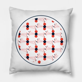 Blue 'n Red dotty Pillow