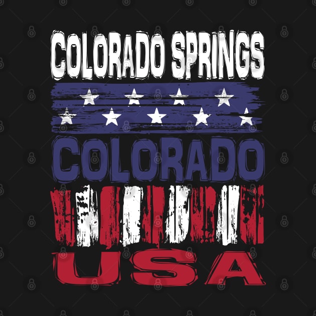 Colorado Springs Colorado USA T-Shirt by Nerd_art