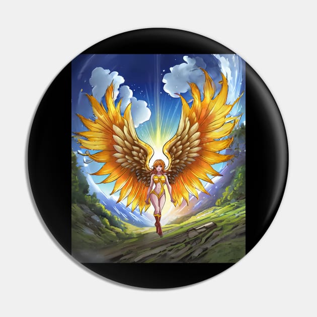 Angel Art Pin by FehuMarcinArt