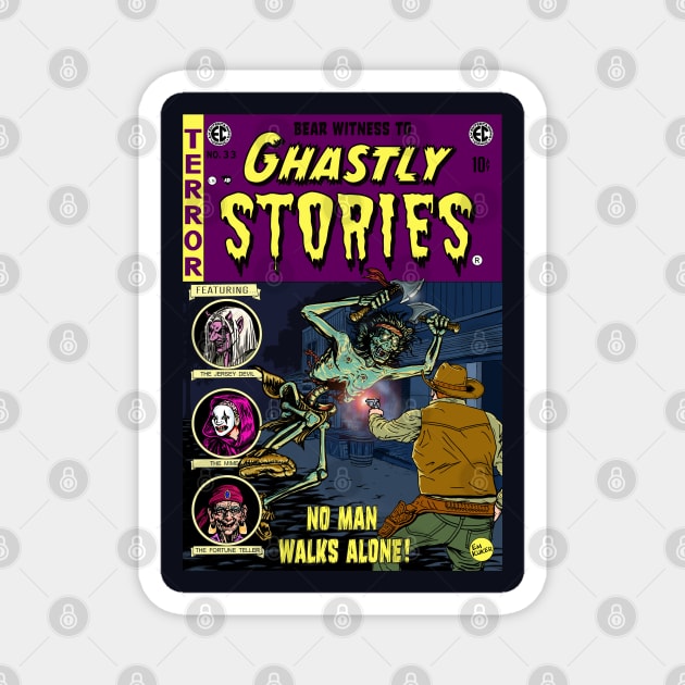 Ghastly Stories Horror Comic #33 No Man Walks Alone! Magnet by GothicStudios