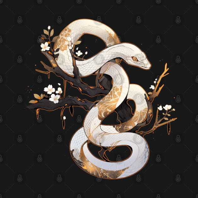 Gothic Golden Snake by DarkSideRunners