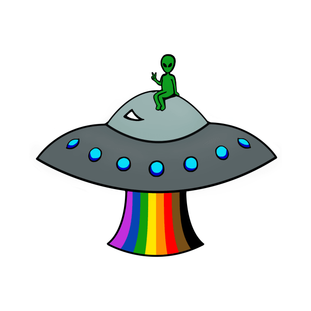 Philadelphia Rainbow Gay Pride Alien by MythicalPride