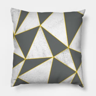 Abstract Geometric Grey Pattern Pillow