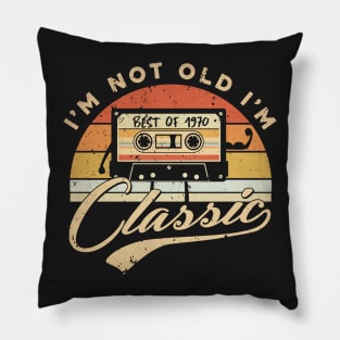 50th birthday gifts for men and women 1970 gift 50 years old Pillow