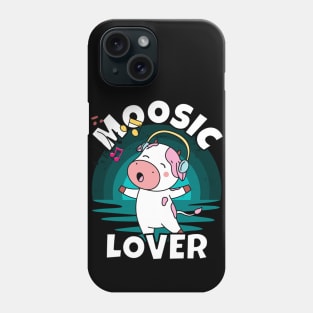 Singing Cow Sunset - Moosic Lover Phone Case