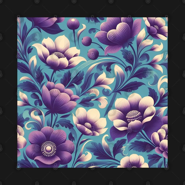 Purple Flowers by Jenni Arts