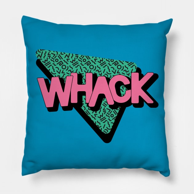 Be WHACK Again 90s Nineties Pillow by murdershirts