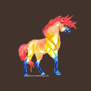 Wind Blown Fire Horse T-Shirt