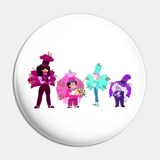 Crystal Gems Steven, Pearl, Garnet, Amethyst Pin