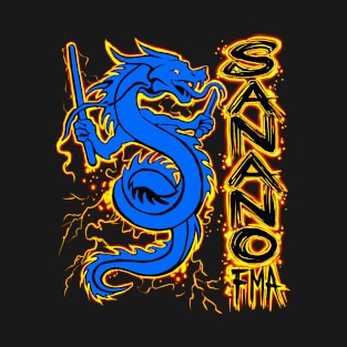 Sanano FMA Dragon Fire Blue T-Shirt