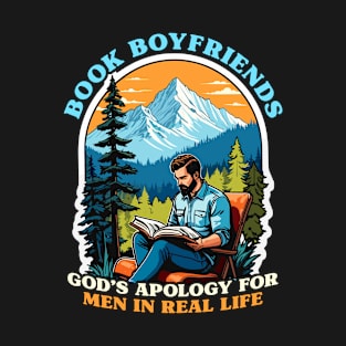 Reading Book Boyfriends God's Apology Literature T-Shirt