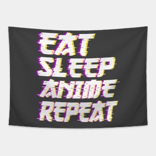 Eat Sleep Anime Repeat Kawaii Japanese Manga Anime Tapestry