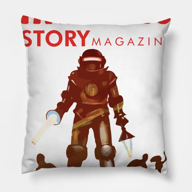 Back to the Future Fantastic Story Magazine Pillow by fatbastardshirts