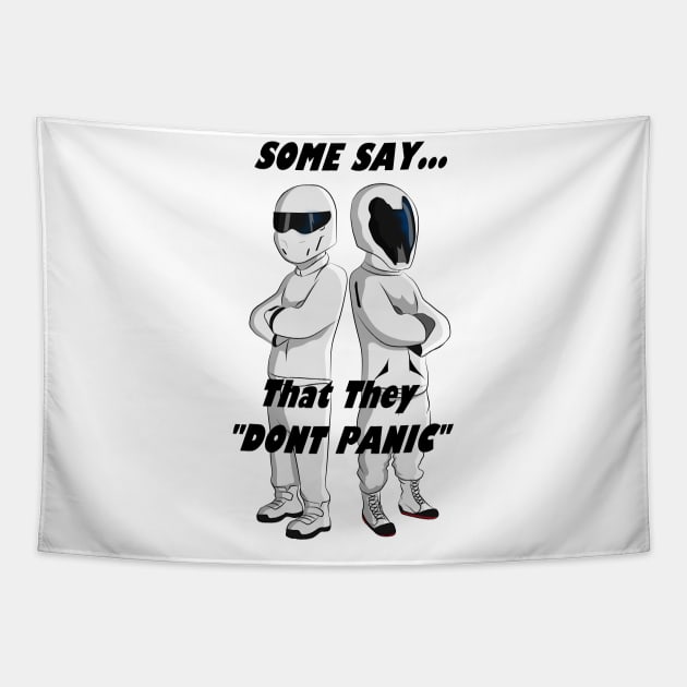 The stig and starman dont panic Tapestry by TheContactor