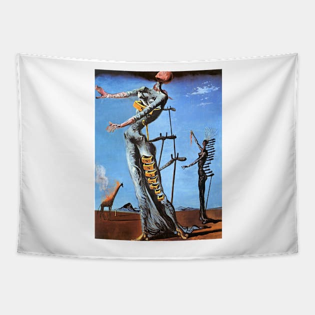 Salvador Dali The Burning Giraffe Art Print Surrealism Graphic Poster Surreal Style Tapestry by ZiggyPrint