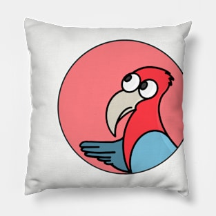 Vibrant Parrot Pillow