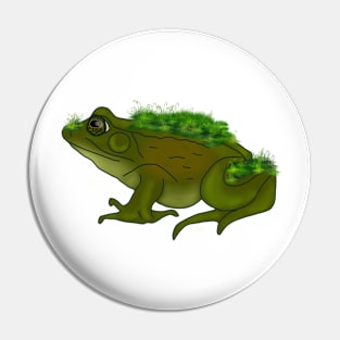 Moss Frog Pin