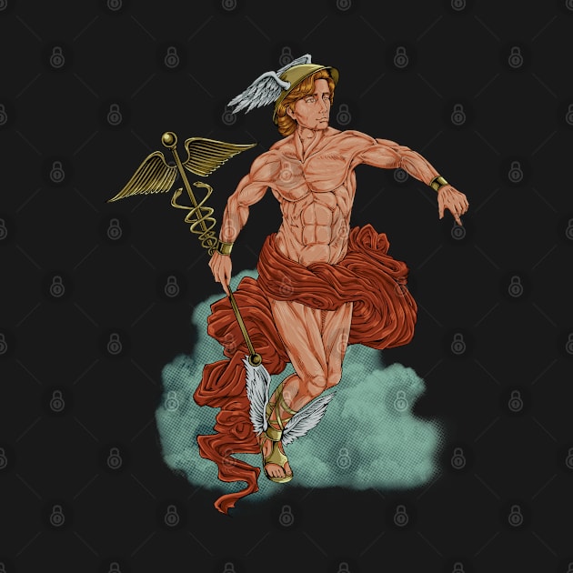 God of Greek mythology - Hermes by Modern Medieval Design